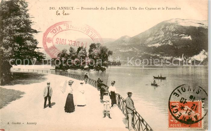 Annecy 74 Haute-Savoie Promenade du Jardin Public L’Ile des Cygnes et le Parmela