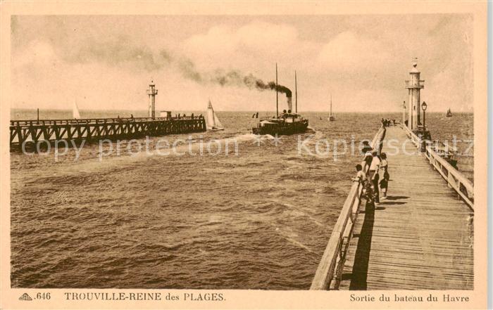 Trouville-sur-Mer Sortie du bateau du Havre