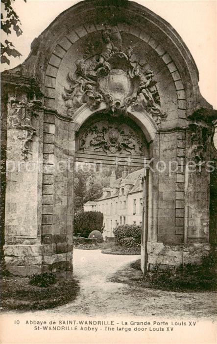 Saint-Wandrille-Rancon 76 Seine-Maritime Abbaye de Saint Wandrille La Grande Por