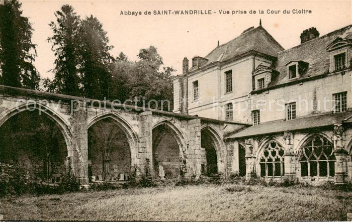 Saint-Wandrille-Rancon 76 Seine-Maritime Abbaye de Saint Wandrille Vue prise de