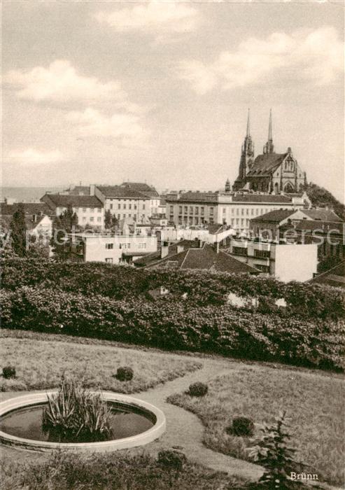 Bruenn Brno Panorama mit Kirche