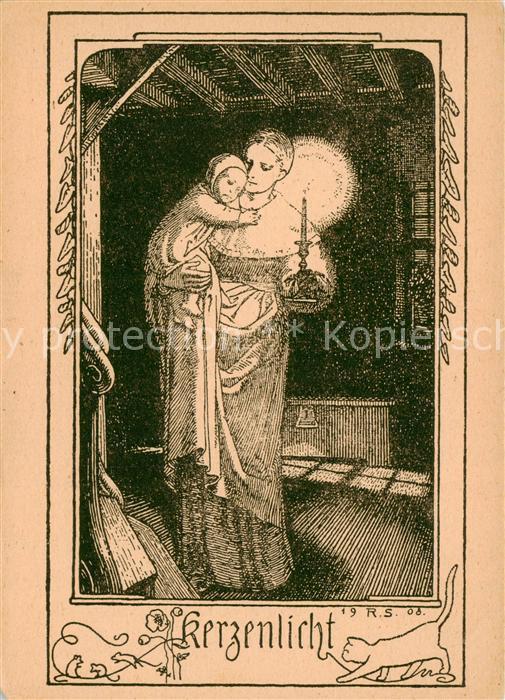 LEIPZIG Sachsen Rudolf Schaefer Kerzenlicht