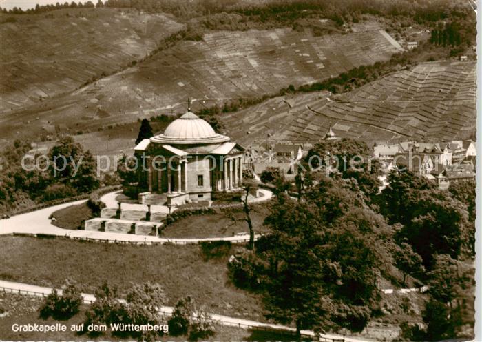 Rotenberg  Stuttgart Grabkapelle auf dem Wuerttemberg Fliegeraufnahme