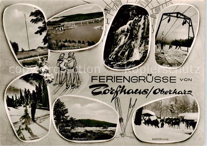 Torfhaus Harz Fernsehturm Okertalsperre Rodauwasserfall Skilift Brockenblick Wil