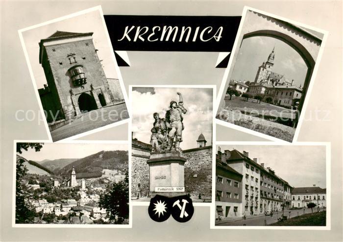 Kremnica Stadttor Denkmal Panorama Kirche