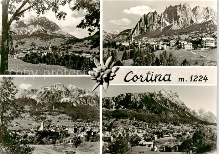 Cortina d Ampezzo IT Panorama Teilansichten