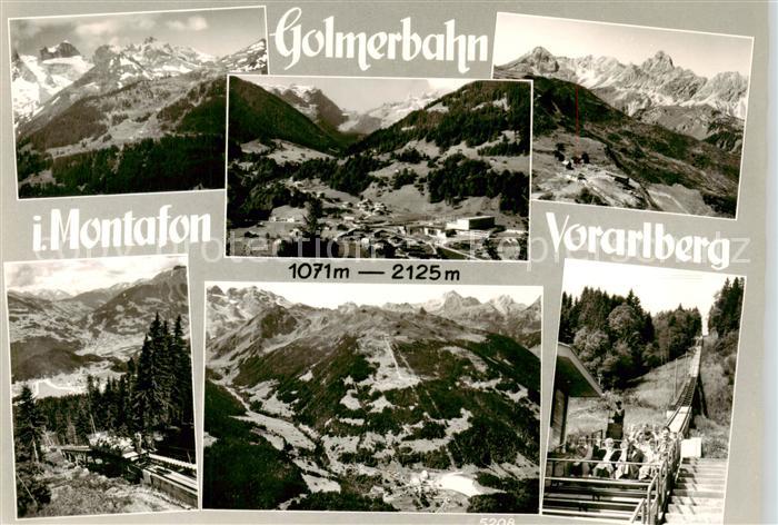Golmerbahn Vandans Vorarlberg AT Teilansichten Panorama Huette
