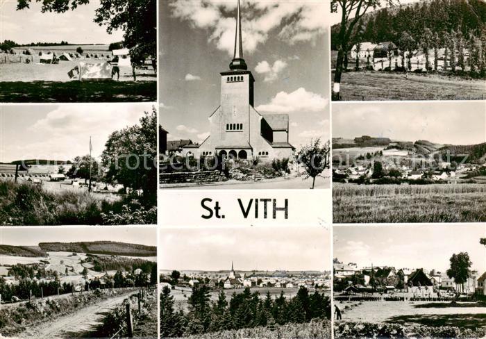 St-Vith Belgie Orts und Teilansichten Kirche