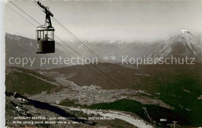 Seilbahn Cable-Car Telepherique Tirol Seefeld
