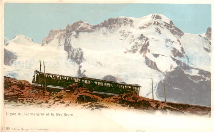 Zahnradbahn Rack Railway-- Ligne du Gornergrat et le Breithorn