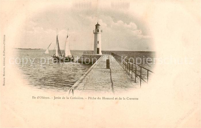 Leuchtturm Lighthouse Faro Phare Ile d Oleron Jetée de la Cotinière