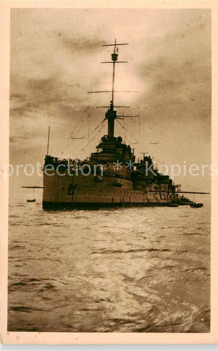 Schiffe Ships Navires Cuirassé en Rade Bretagne Brest