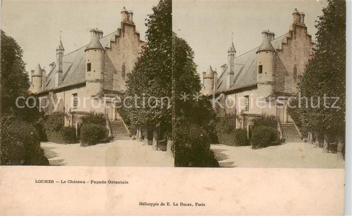 Loches 37 Indre-et-Loire Le Chateau facade orientale