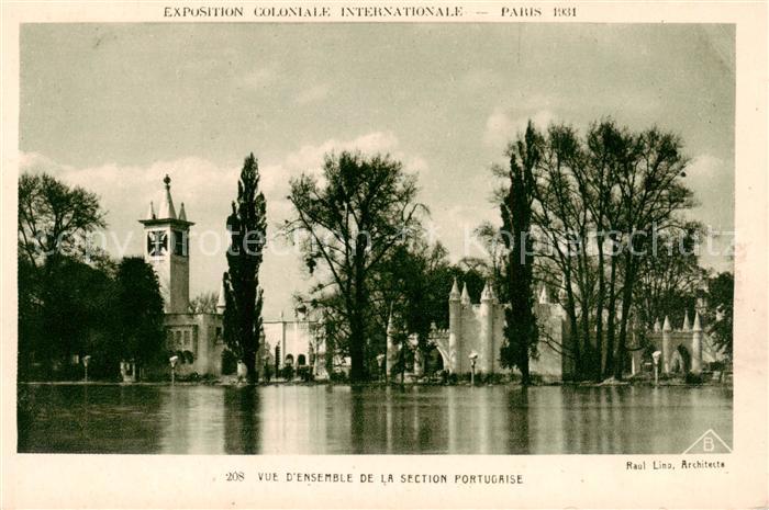 Exposition Coloniale Internationale Paris 1931 Vue de la section portugaise