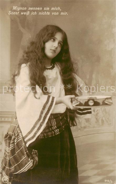 Foto NPG Nr. 946/5 Mignon Mignon nennen sie mich sonst weiss ich nichts von mir