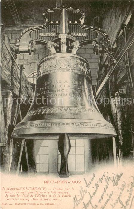Religion Glocke 1407  1867 1902 Charnaux frères et cie