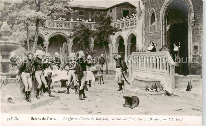 Verlag Salon de Paris Nr. 778 L.Baader Le quart d heure de Rabelais chacunson Éc