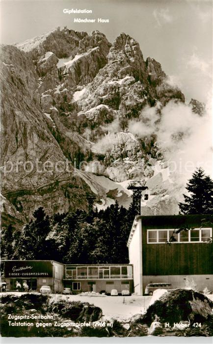 Seilbahn Cable-Car Telepherique Zugspitz Muenchner Haus