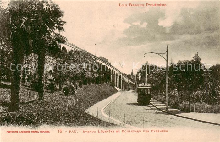 Eisenbahn Railway Chemin de Fer Pau Avenue Léon-Say et Boulevard des Pyrénées