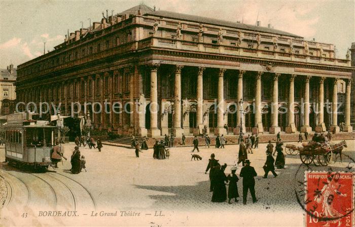 Eisenbahn Railway Chemin de Fer Bordeaux Le grand theatre