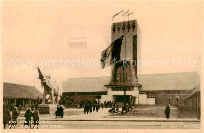 Exposition Bruxelles 1935 Pavillon du Congo