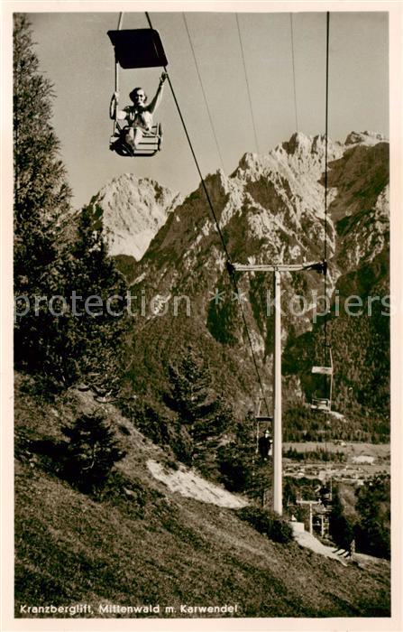 Sessellift Chairlift Telesiege Mittenwald m. Karwendel