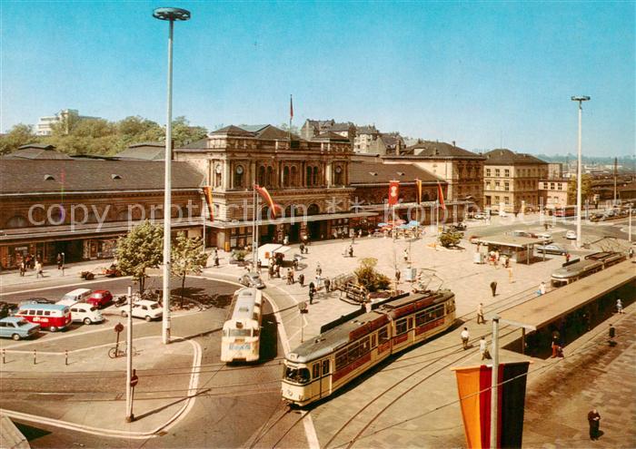 Eisenbahn Railway Chemin de Fer Mainz am Rhein Bahnhof