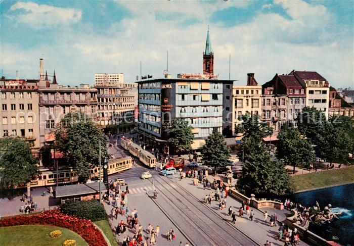 Eisenbahn Railway Chemin de Fer Duesseldorf Corneliusplatz Koenigsallee