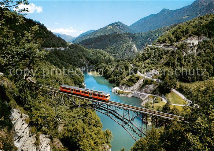 Eisenbahn Railway Chemin de Fer La Centovallina Bruecke Palagnedrasees
