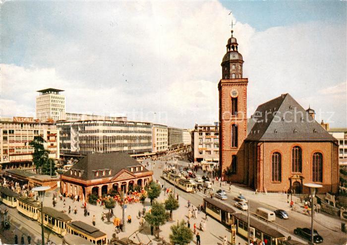Eisenbahn Railway Chemin de Fer Frankfurt am Main Hauptwache St. Katharinakirche