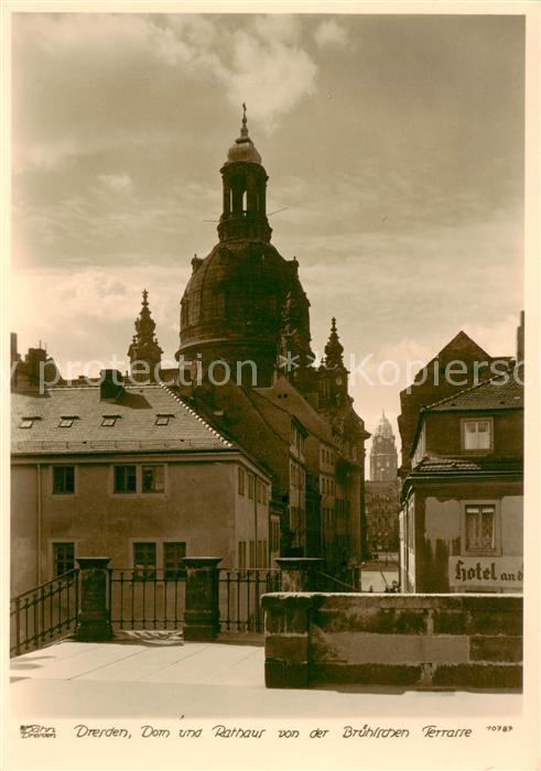 Foto Hahn Nr. 10787 Dresden Dom Rathaus