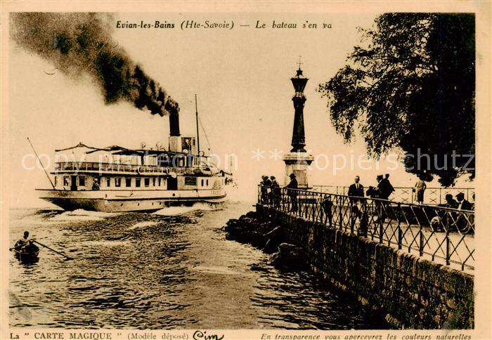 Schiffe Binnenschifffahrt Evian-les-Bains Hte-Savoie