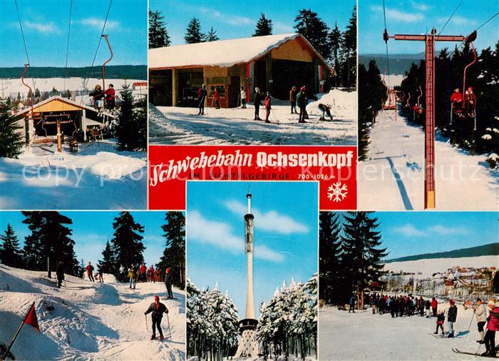 Sessellift Chairlift Telesiege Schwebenbahn Ochsenkopf im Fichtelgebirge