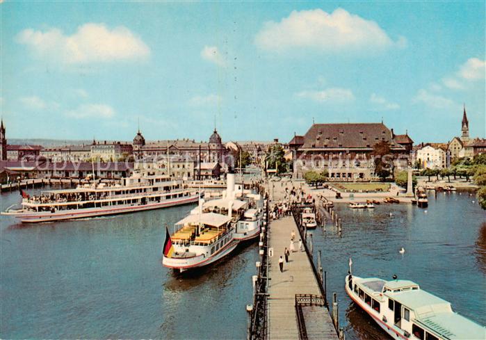 Schiffe Binnenschifffahrt Bodensee Hafen Konstanz