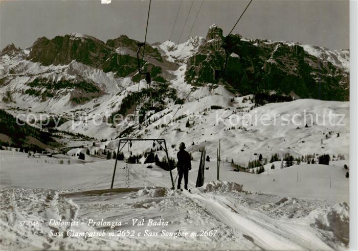 Sessellift Chairlift Telesiege Dolomiti Pralongia Val Badia