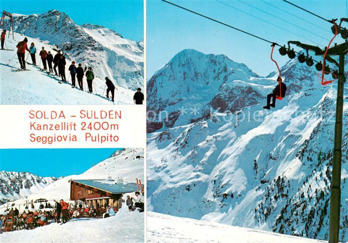 Sessellift Chairlift Telesiege Solda Sulden