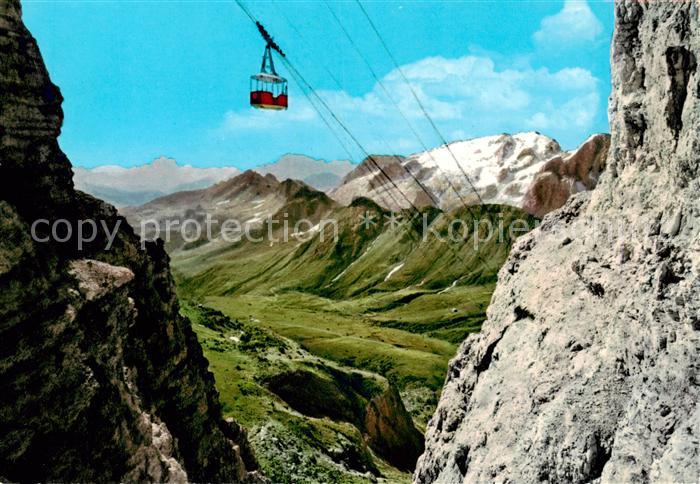 Seilbahn Cable-Car Telepherique Dolomiti Funivia Passo Pordoi