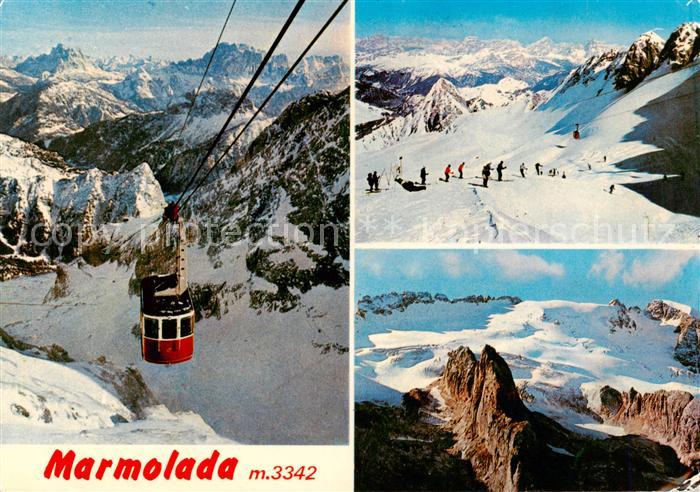 Seilbahn Cable-Car Telepherique Marmolada