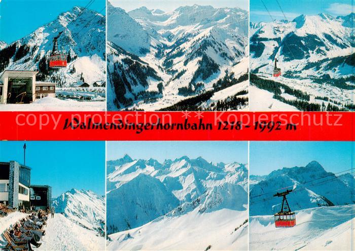 Seilbahn Cable-Car Telepherique Walmendingerhornbahn Kleinwalsertal