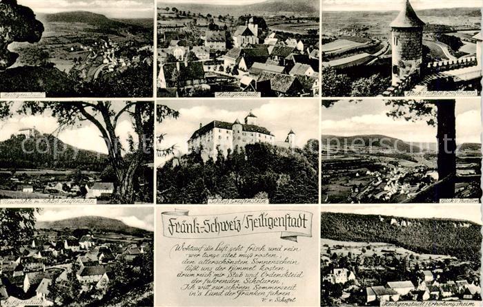 Heiligenstadt Oberfranken Stadtansichten Schloss Greifenstein Panorama Pavillon