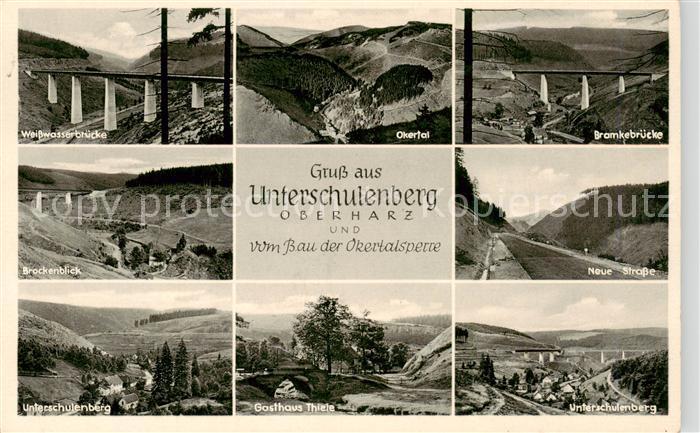 Schulenberg Oberharz Weisswasserbruecke Okertal Bramkebruecke Brockenblick Neue