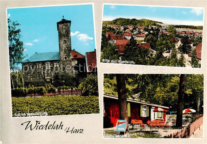 Wiedelah Schloss Wasserburg Stadtansicht Schuetzenhaus