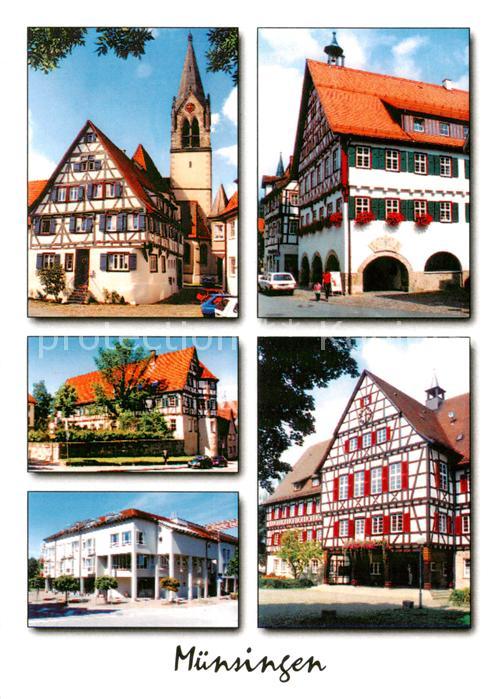 Muensingen BW Fachwerkhaeuser Kirche