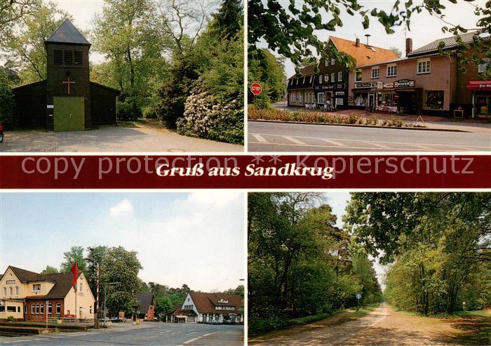 Sandkrug Oldenburg Kirche Strassenpartien Waldweg