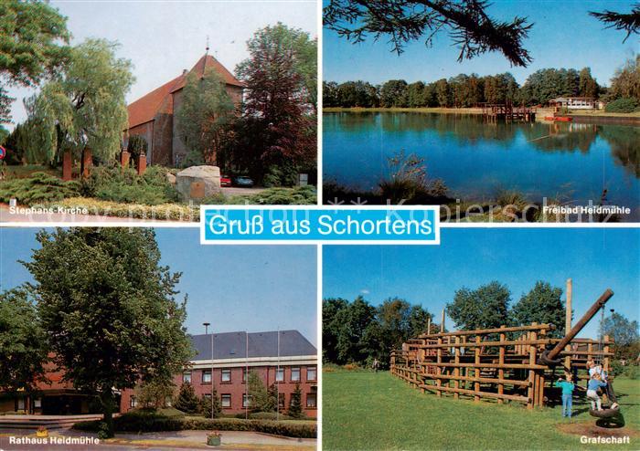 Schortens Stephans Kirche Freibad Heidmuehle Rathaus Grafschaft