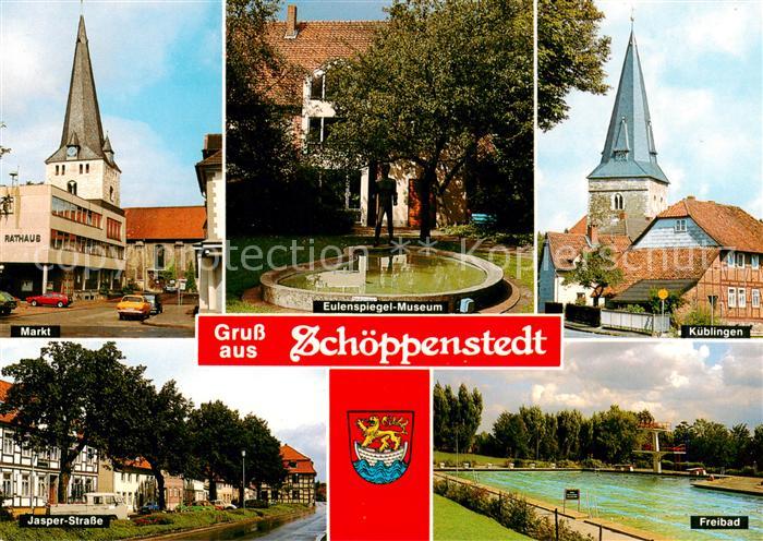 Schoeppenstedt Markt Jasper Strasse Eulenspiegel Museum Kueblingen Freibad