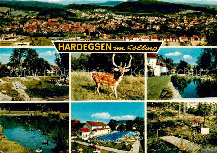 Hardegsen Panorama Minigolf Damhirsch Kanal Schwanenteich Schwimmbad