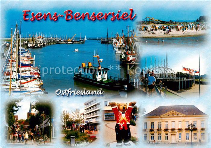 Bensersiel Yachthafen Strand Ortspartie Rathaus