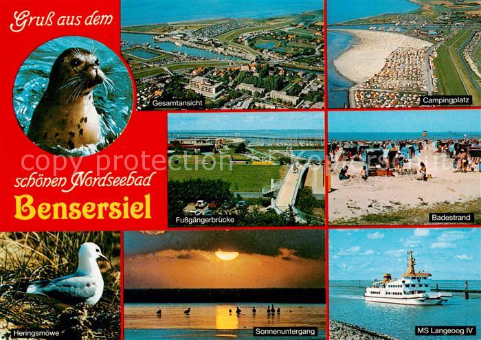 Bensersiel Fliegeraufnahmen Campingplatz Fussgaengerbruecke Badestrand Heringsmo