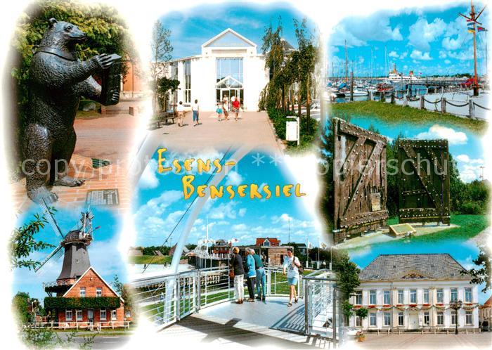 Bensersiel Esenser Baer Muehle Bruecke Hafen Tor Schloss